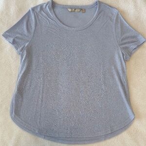 Athleta light periwinkle t-shirt, medium petite